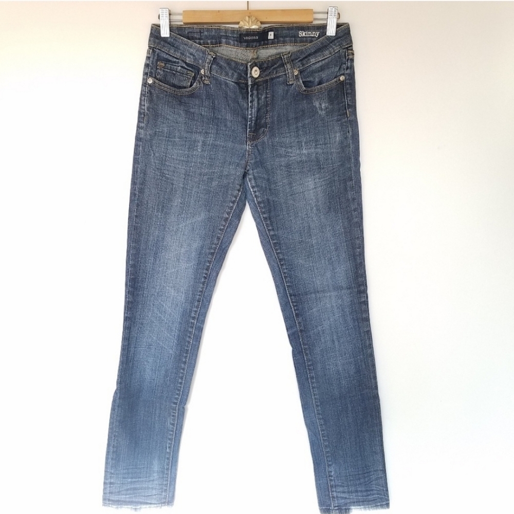 VIGOSS SKINNY JEAN distressed denim size 3